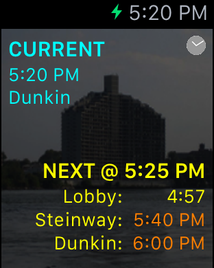 See the next bus on your wrist.