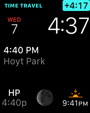 WatchOS2 Complication with Time Travel
